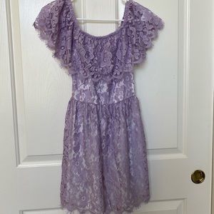 light purple lace dress